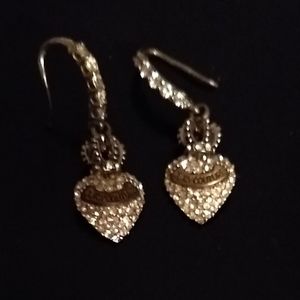 Juicy Couture Dangly Heart Earrings